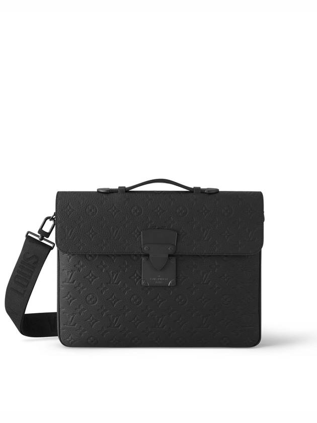 S Lock Monogram Brief Case Black - LOUIS VUITTON - BALAAN 2