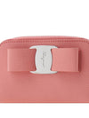 Vara Bow Zipper Card Wallet Coral - SALVATORE FERRAGAMO - BALAAN 7