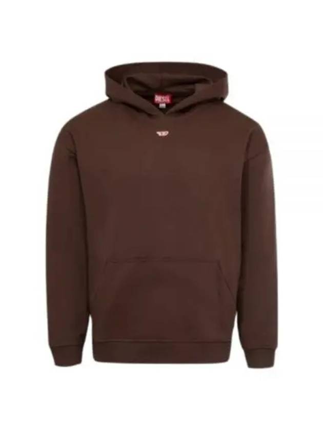 D Logo Patch Hoodie Brown - DIESEL - BALAAN 2