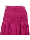 Tinoa Elastic Linen Long A-Line Skirt Purple - VANESSA BRUNO - BALAAN 10