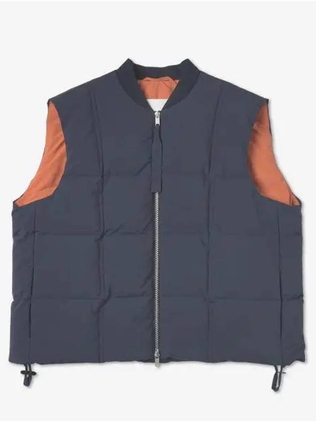 Women's Zipper Down Vest Navy - JIL SANDER - BALAAN 2