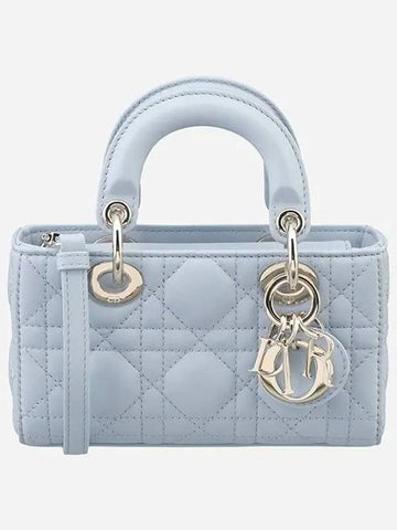 S0910ONGE 23B Lady D Joy Micro Bag Pale Blue 1063118 - DIOR - BALAAN 1