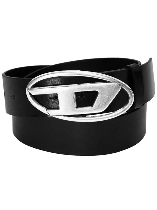 1DR D Buckle Leather Belt Black - DIESEL - BALAAN 2