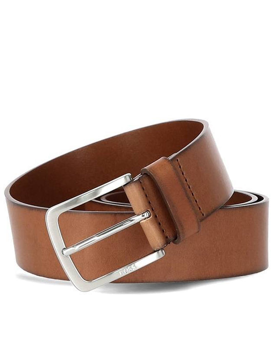 Italian Leather Belt Brown - HUGO BOSS - BALAAN.