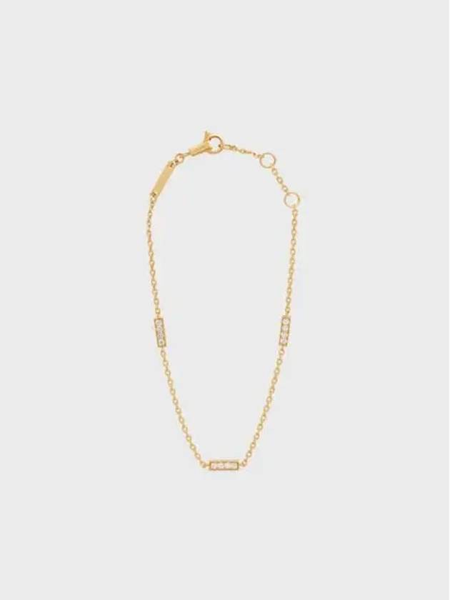 Line triple bracelet yellow gold diamond 460EB6GYD 37YW - CELINE - BALAAN 1