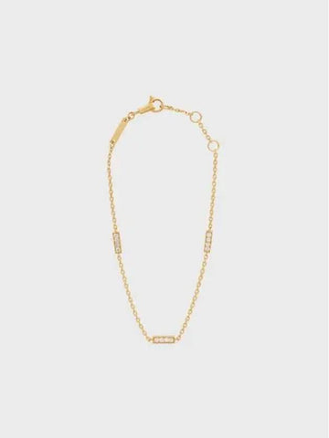 Line triple bracelet yellow gold diamond 460EB6GYD 37YW - CELINE - BALAAN 1