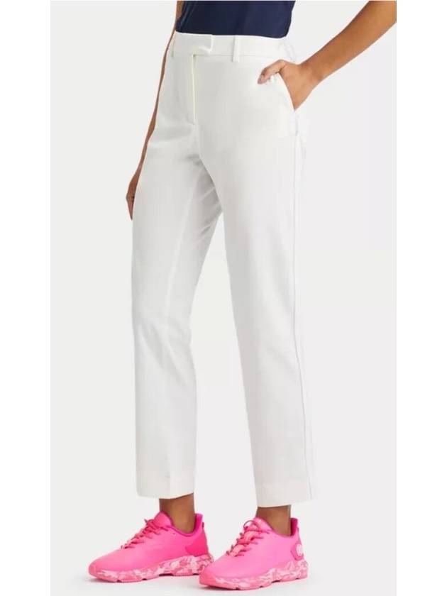 Women's Lux 4 Way Stretch Twill Straight Pants Snow - G/FORE - BALAAN 2