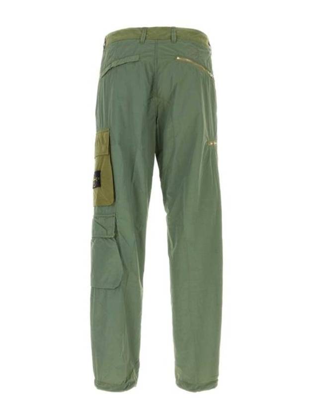 Mix Fabric Hype TC Utility Straight Pants Green - STONE ISLAND - BALAAN 3