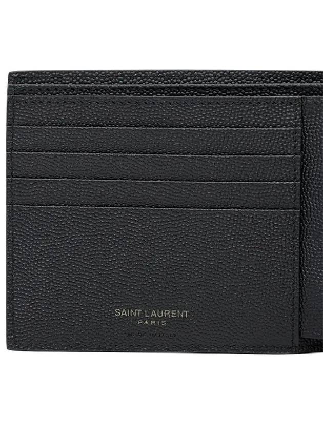 Cassandre  Leather Half Wallet Black - SAINT LAURENT - BALAAN 6