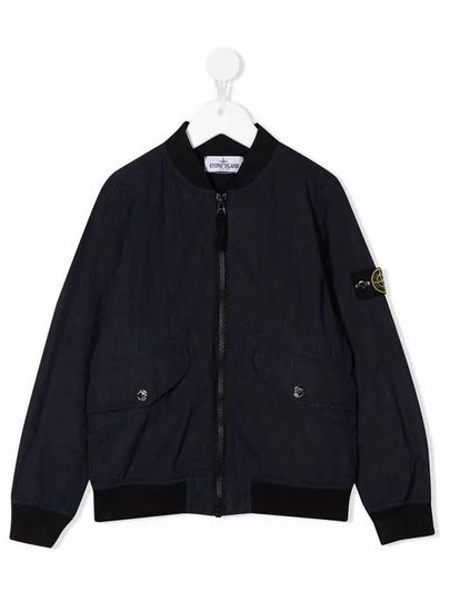 Kids Wappen Patch Bomber Jacket Navy - STONE ISLAND - BALAAN 2