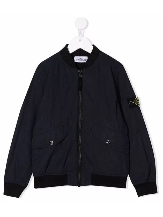 Kids Wappen Patch Bomber Jacket Navy - STONE ISLAND - BALAAN 3