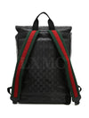 Crystal Black Backpack 500C Fiat Three Stripes Rucksack - GUCCI - BALAAN 5