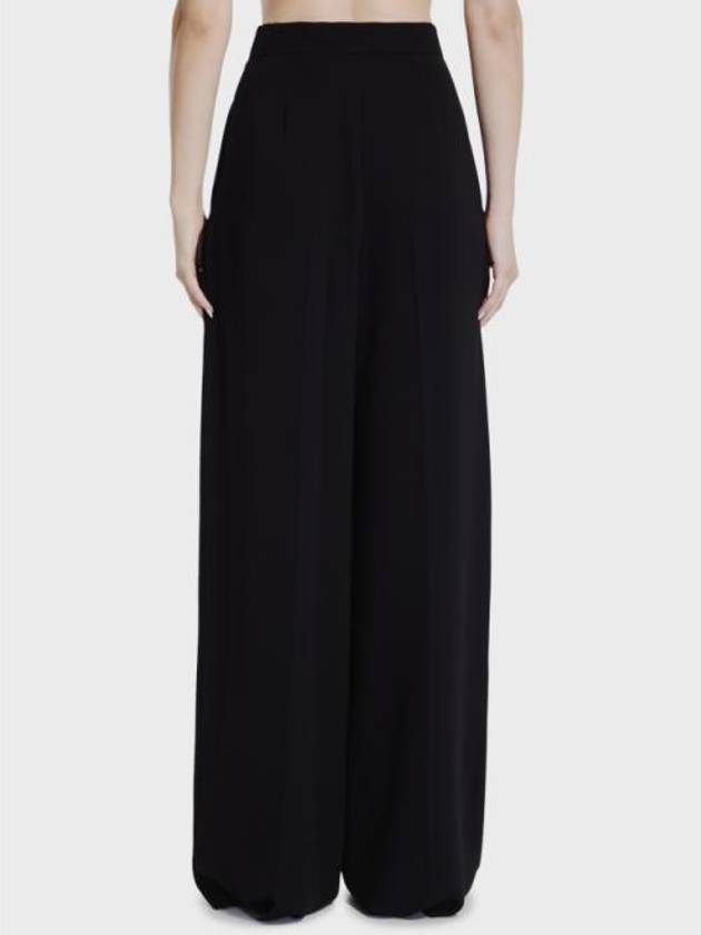 Lino Triacetate Wide Pants Black - MAX MARA - BALAAN 3