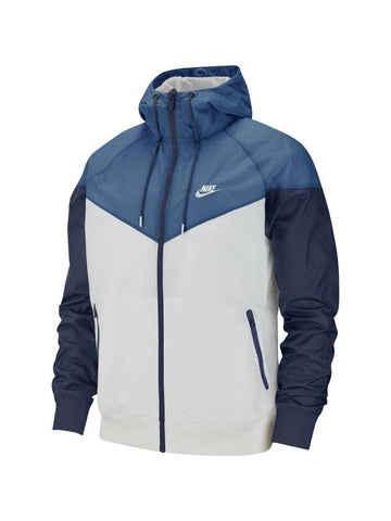 Windrunner Hooded Jacket Grey Blue - NIKE - BALAAN 1