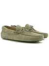 Men's Gommino Suede Driving Shoes Beige - TOD'S - BALAAN 5