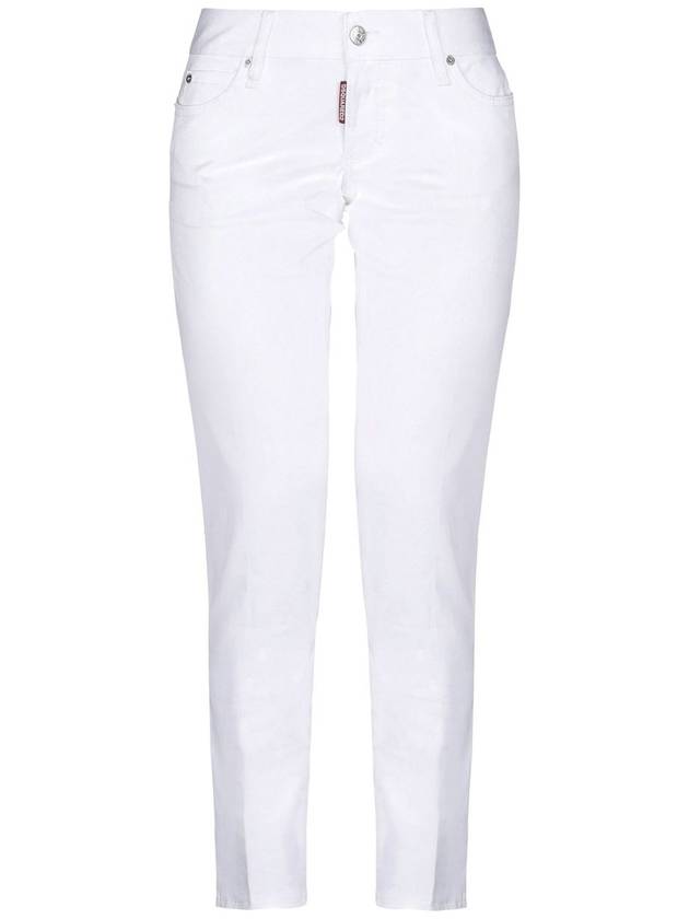 Jennifer Cropped Skinny Jeans White - DSQUARED2 - BALAAN 6