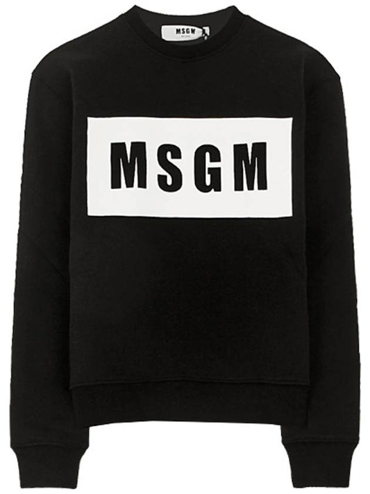 Logo Printing Long Sleeve Sweatshirt Black - MSGM - BALAAN 2
