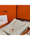 Necklace Mini PopAche Orange Rose Gold - HERMES - BALAAN 5