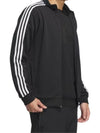 3S Regular Fit Double Knit Track Top Black White KR Size IA9378 - ADIDAS - BALAAN 4