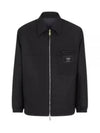 Nylon Reversible Zip-Up Jacket Black - FENDI - BALAAN 2