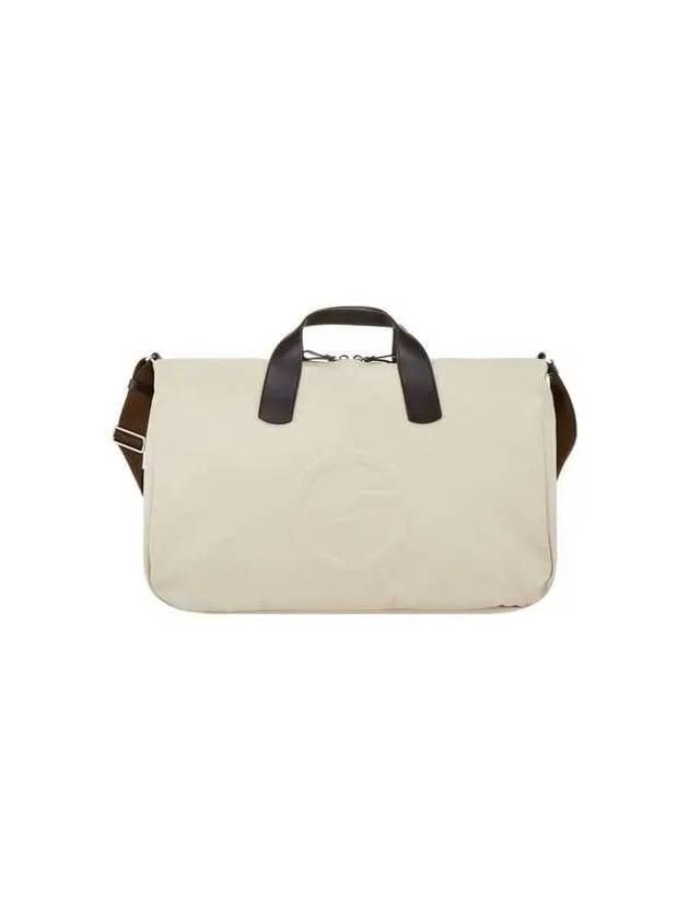 Men s Embossed Logo Canvas Beige - GIORGIO ARMANI - BALAAN 1