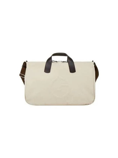 Men s Embossed Logo Canvas Beige - GIORGIO ARMANI - BALAAN 1