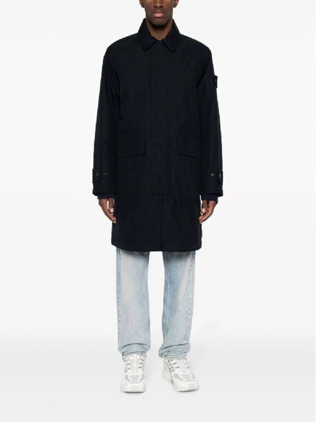 Ghost Piece O-Ventile Primaloft Insulation Trench Coat Navy - STONE ISLAND - BALAAN 3