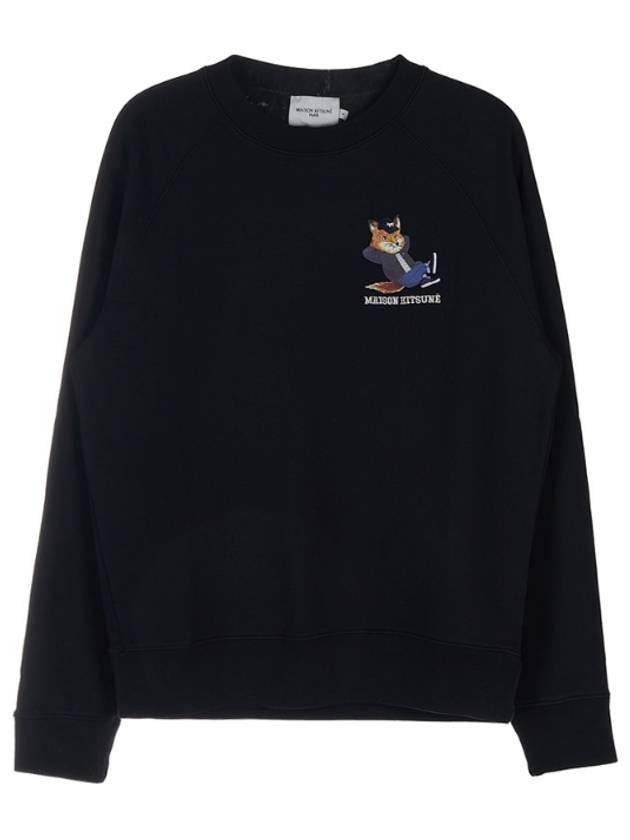 Dressed Fox Print Clean Sweatshirt Black - MAISON KITSUNE - BALAAN 2