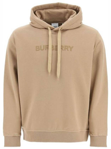 Logo Print Ansdell Hoodie Beige - BURBERRY - BALAAN 1