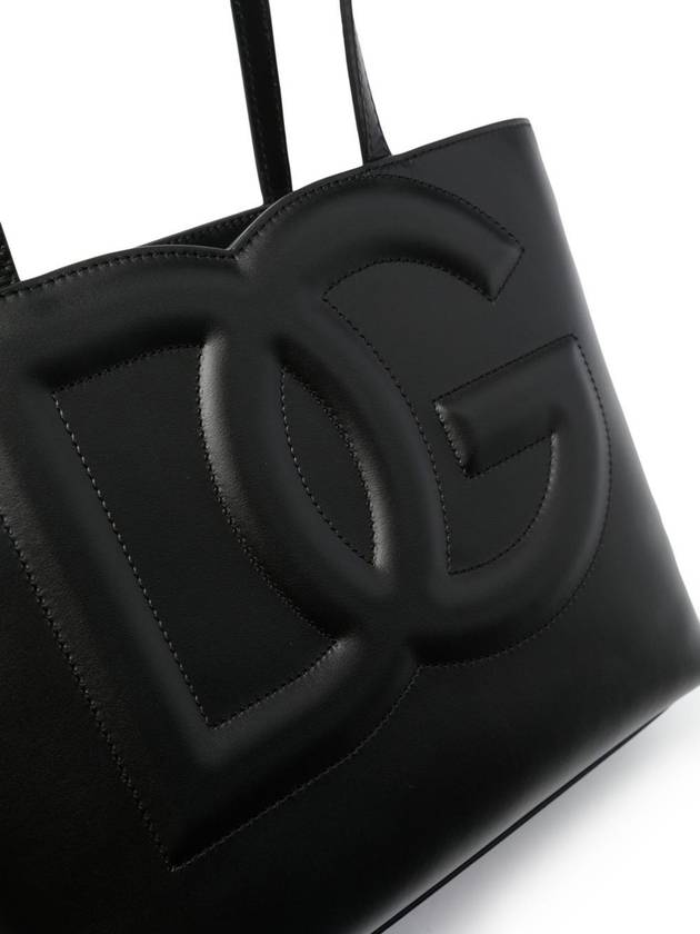 Logo Embossing Small Tote Bag Black - DOLCE&GABBANA - BALAAN 5