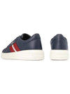 Moony Leather Low Top Sneakers Navy - BALLY - BALAAN 7