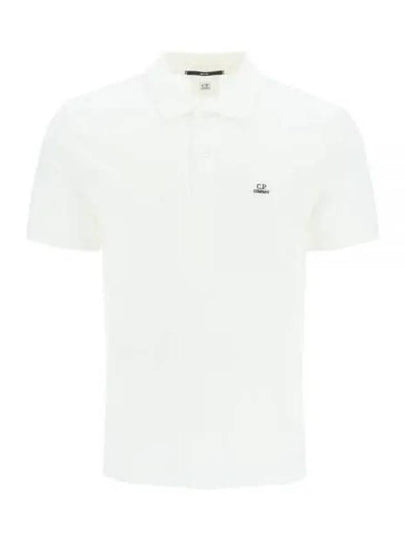 1020 Jersey Logo Polo Shirt White - CP COMPANY - BALAAN 2