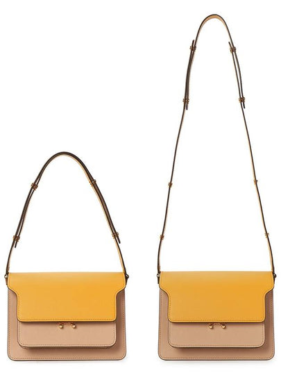 Saffiano Medium Trunk Shoulder Bag Yellow - MARNI - BALAAN 8