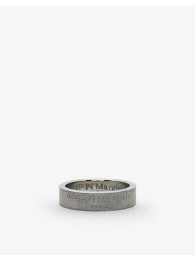 Upside Down Logo Ring Silver - MAISON MARGIELA - BALAAN 1