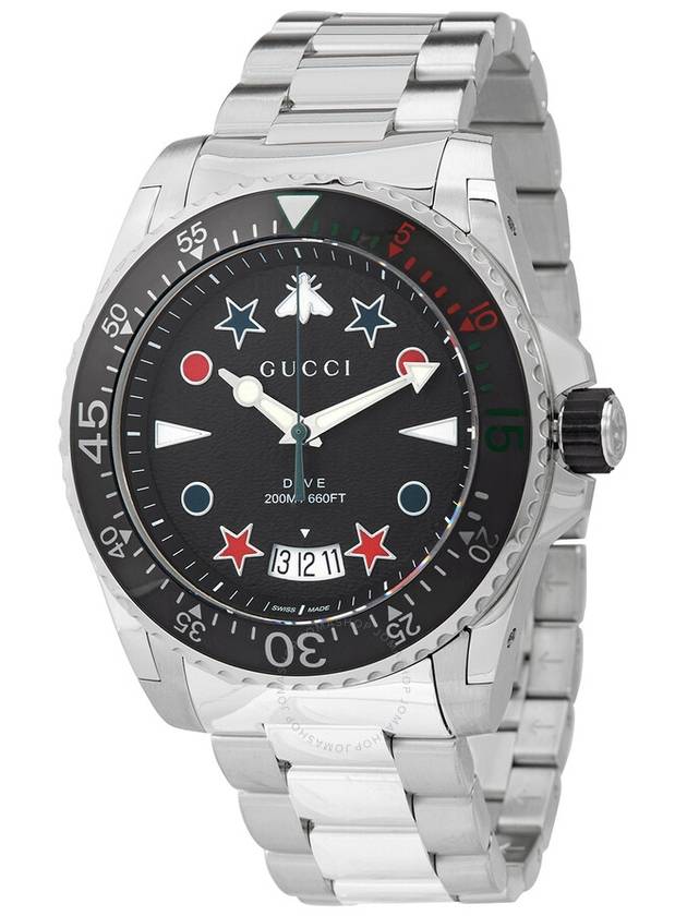 Dive 45mm Quartz Metal Watch Silver - GUCCI - BALAAN 2