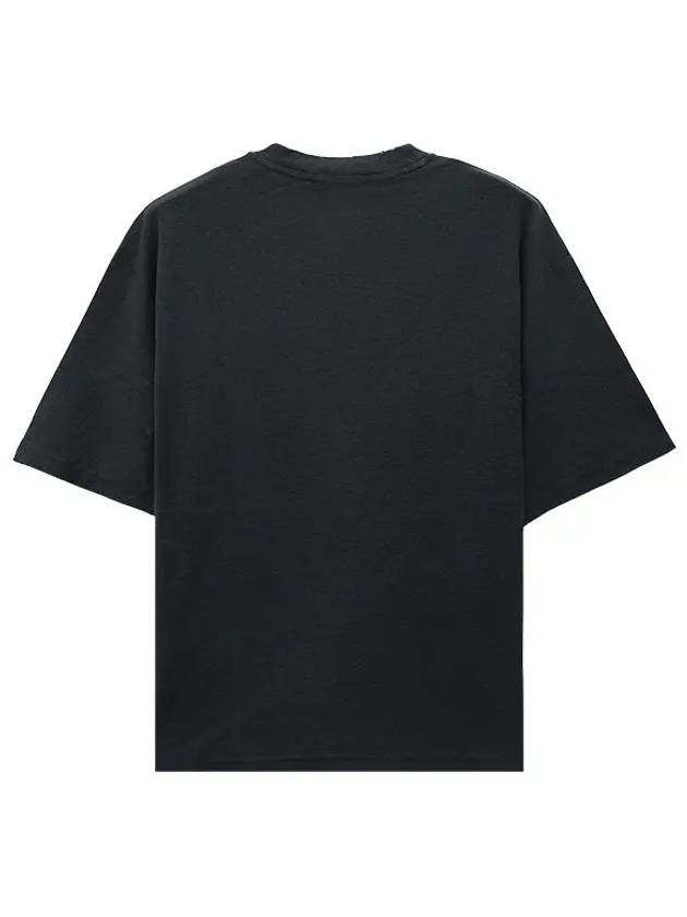 Logo Print Cotton Short Sleeve T-Shirt Fade Black - ACNE STUDIOS - BALAAN 6