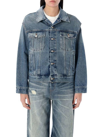 DENIM JACKET SLEEVE CUT - MAISON MARGIELA - BALAAN 1