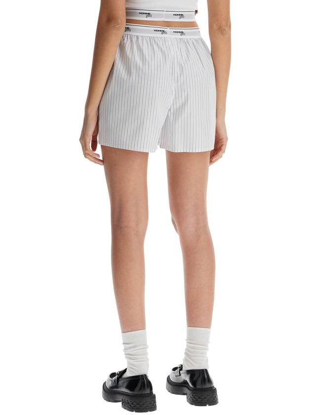 high-waisted beige striped cotton boxer - HOMMEGIRLS - BALAAN 3