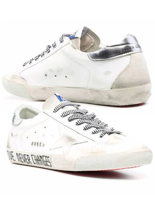 Women's Superstar Penstar Silver Tab Low Top Sneakers White - GOLDEN GOOSE - BALAAN 2