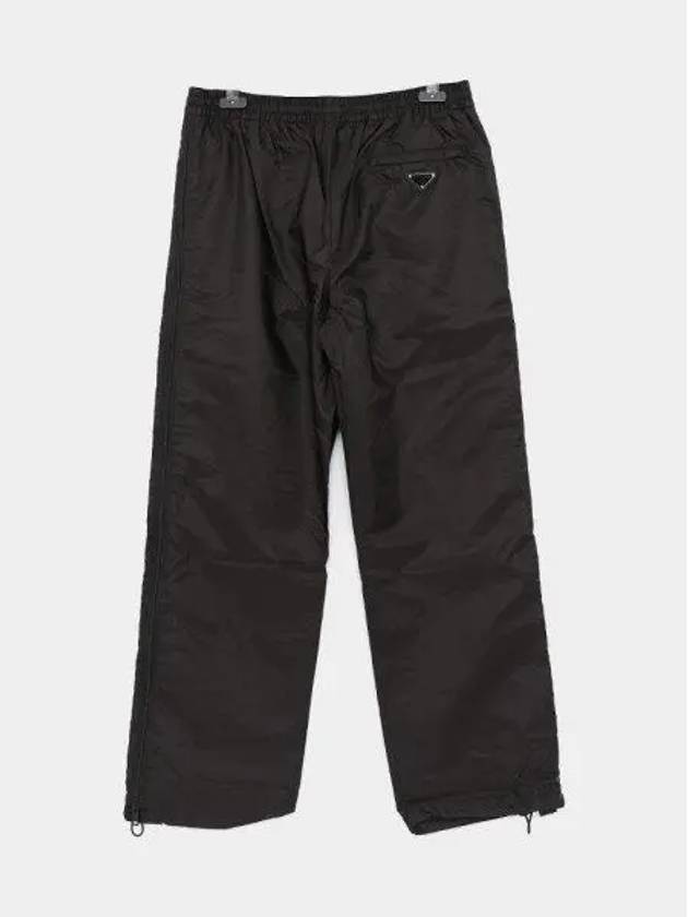 Triangle Logo Re-Nylon Track Pants Black - PRADA - BALAAN 2