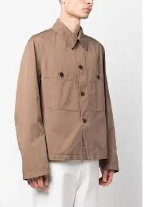 Military Inspired Shirt Oversized Jacket Curve Brown - LEMAIRE - BALAAN 2