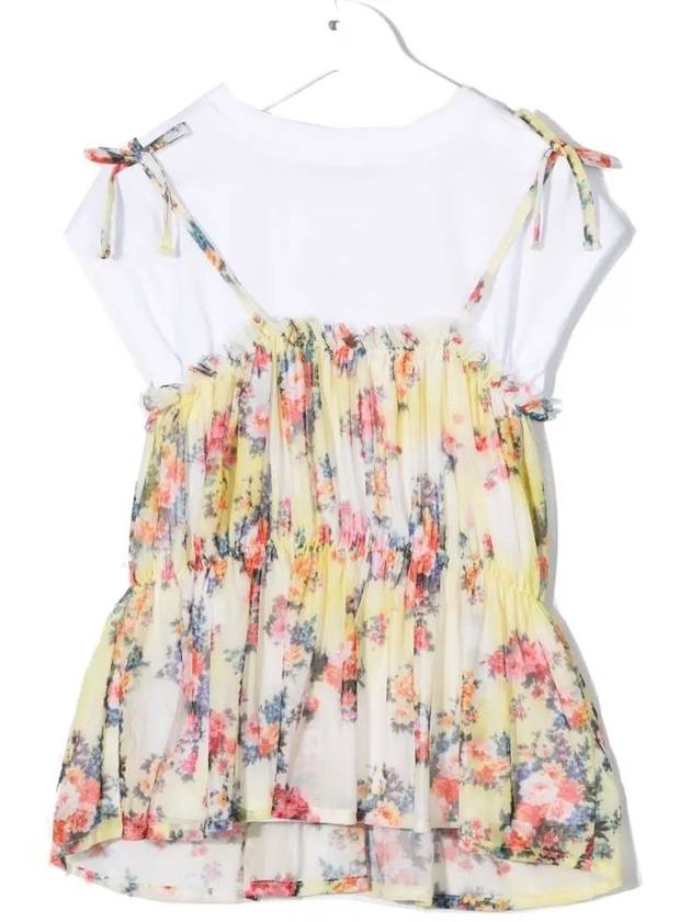 Kids Women s Floral Bustier Dress MS028823 086 - MSGM - BALAAN 3