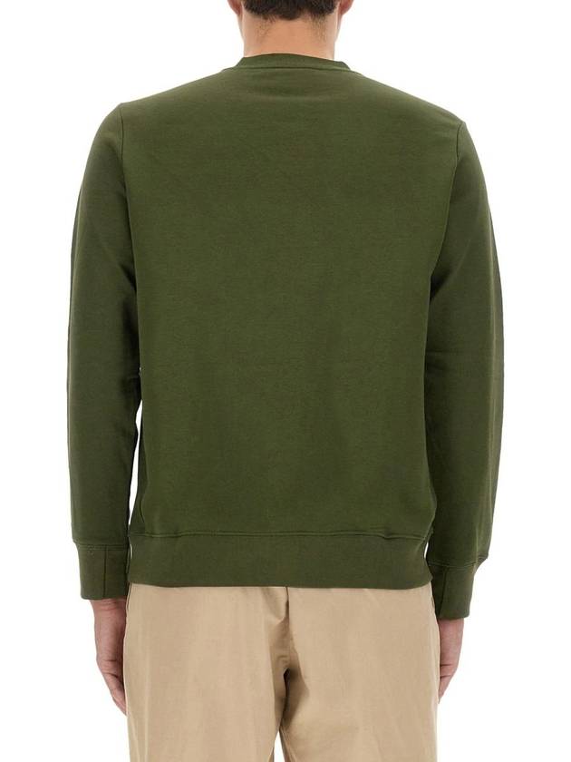 Zebra Logo Organic Cotton Sweatshirt Khaki - PAUL SMITH - BALAAN 4