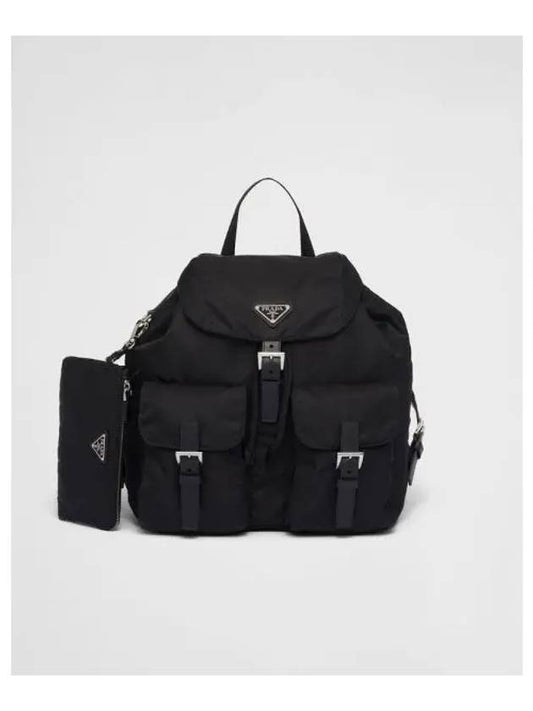 Re-Nylon Medium Backpack Black - PRADA - BALAAN 2