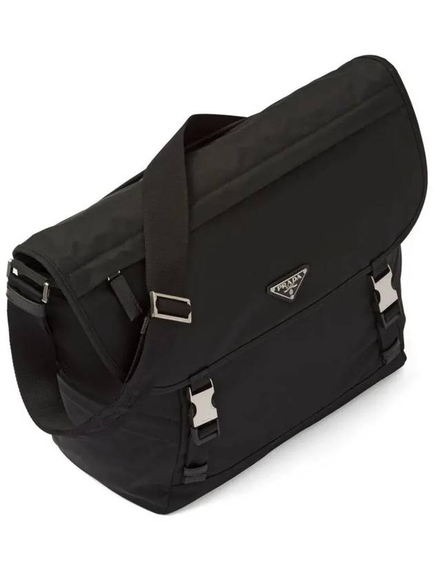 Re-Nylon Saffiano Shoulder Bag Black - PRADA - BALAAN 4