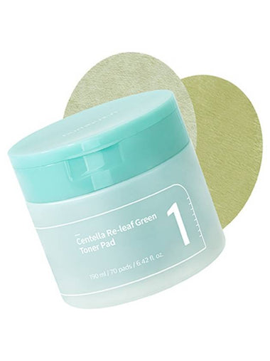 [Numbuzin] No.1 Centella Re-leaf Green Toner Pad 190ml (70 pads) - NUMBUZIN - BALAAN 1