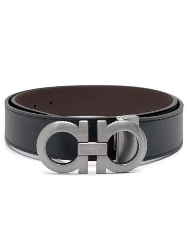 SALVATORE Ferragamo 675542 464231 Double Gancini Reversible Belt 1013333 - SALVATORE FERRAGAMO - BALAAN 1