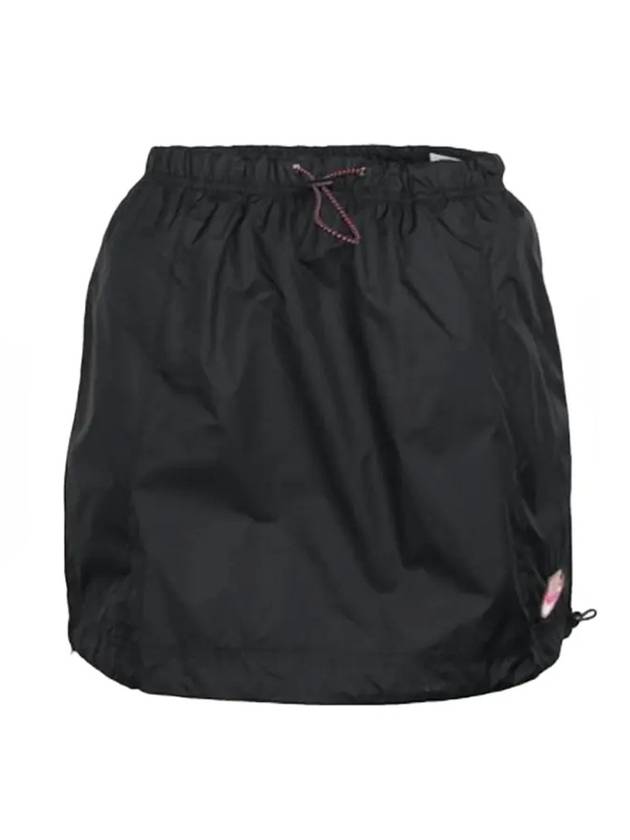 Women's Icon Crush H Line Skirt Black - NIKE - BALAAN 1