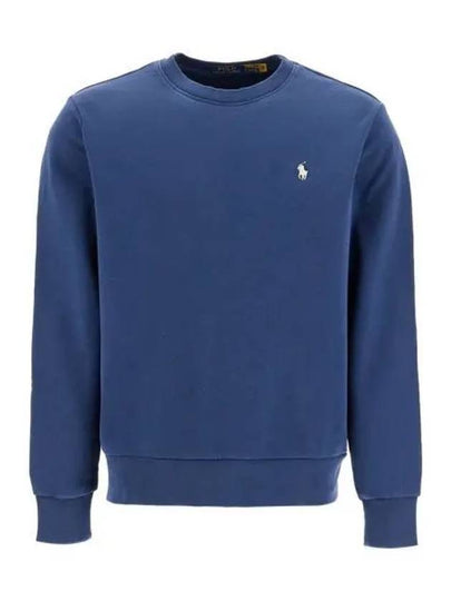 Embroidered Pony Logo Crew Neck Cotton Sweatshirt Cruise Navy - POLO RALPH LAUREN - BALAAN 2