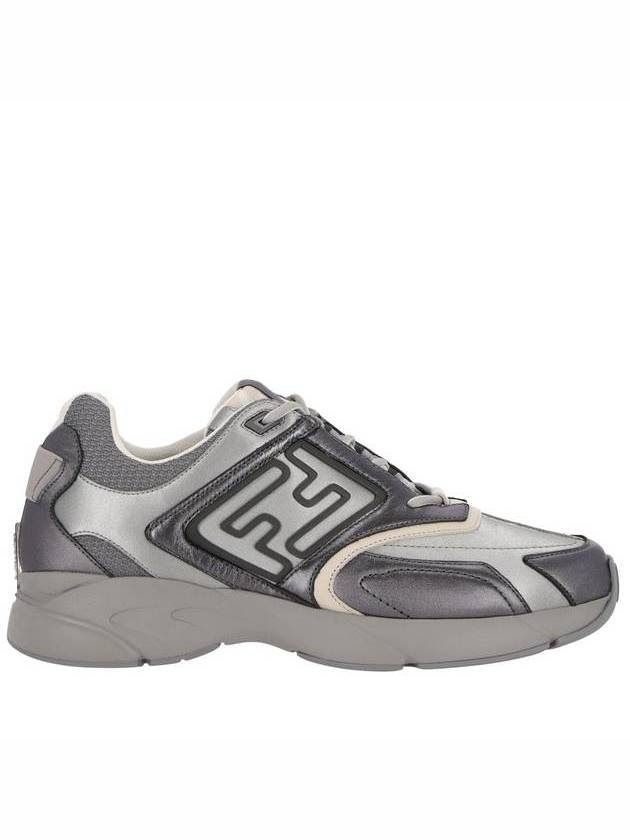 Faster Trainer Low Top Sneakers Grey - FENDI - BALAAN 3